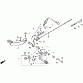 Схема вузла: Педаль (Лапка) для Honda CB750 Nighthawk