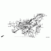 Схема вузла: Рама для Honda GL1800 Gold Wing Valkyrie