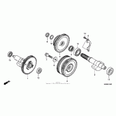 Схема вузла: Балансир для Honda VTX1300