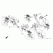 Схема вузла: Step / stand для Honda VT1100 Shadow