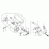Схема узла: Выхлопная система ( 03) для Honda CRF450 CRF450R