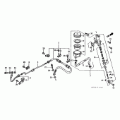 Схема узла: Задний тормозной цилиндр для Honda ST1100 Pan-European