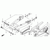 Схема вузла: Swingarm / chain case для Honda CB1300 Super Four