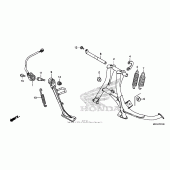 Схема вузла: Підставка для Honda CB1100