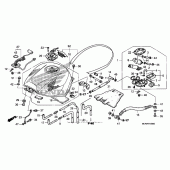 Схема вузла: Паливний бак для Honda VFR800 Interceptor