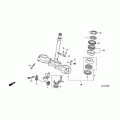 Схема вузла: Рульова траверса для Honda XR600