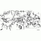 Схема вузла: Wire harness (1) для Honda VT750 Shadow Spirit
