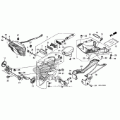 Схема вузла: Taillight (2) для Honda CBR1000 CBR1000RR Fireblade