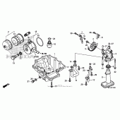 Схема узла: Масляный насос & Поддон для Honda CBR600 CBR600RR