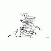 Схема вузла: Luggage lid для Honda NC700