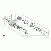 Схема вузла: Стартер електричний для Honda CB1100