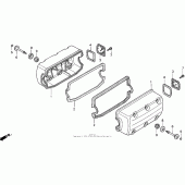 Схема узла: Клапанная крышка для Honda GL1500 Valkyrie Interstate