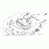 Схема вузла: Задній ліхтар (Стоп-сигнал) для Honda CBF600