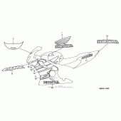 Схема узла: Наклейки для Honda CBR600 CBR600F4