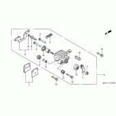 Схема узла: Parking тормозной супорт для Honda FJS600 Silver Wing