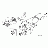 Схема вузла: Задній ліхтар (Стоп-сигнал) для Honda XR600