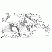 Схема вузла: Радіатор для Honda VFR1200 Crosstourer