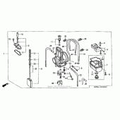 Схема узла: Карбюратор (`02-`03) для Honda CR250