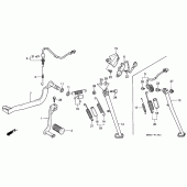 Схема вузла: Pedal / stand (XL600VM / VN / VP / VR) для Honda XL600 Transalp