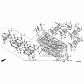 Схема вузла: Головка циліндра для Honda CB1000 CB1000R