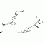 Схема узла: Педаль(Лапка) для Honda CB1000 CB1000F