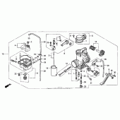 Схема вузла: Карбюратор для Honda XR600