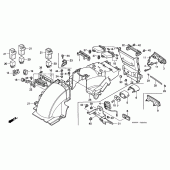 Схема узла: Заднее крыло для Honda GL1500 Gold Wing Special Edition