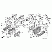 Схема узла: Головка цилиндра для Honda GL1500 F6C