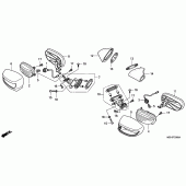 Схема вузла: Winker / mirror для Honda NSA700 DN-01