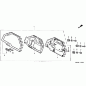 Схема узла: Панель приборов для Honda CBR600 CBR600RR