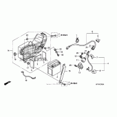 Схема вузла: Акумулятор для Honda CRF150 CRF150F
