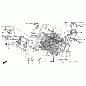Схема узла: Головка цилиндра (fr.) для Honda VFR800 Interceptor