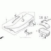 Схема вузла: Сидіння для Honda XR250