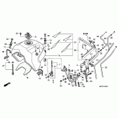 Схема вузла: Паливний бак для Honda XL1000V Varadero