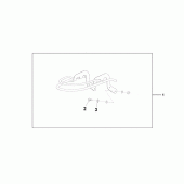 Схема узла: Переднее крыло rail для Honda VT750 Shadow Aero