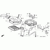 Схема узла: Воздушный фильтр для Honda GL1800 Gold Wing