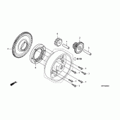 Схема вузла: Привід стартера для Honda CB1300 Super Four