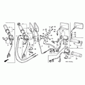 Схема узла: Switch/cable для Honda VF750 Magna