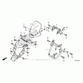 Схема вузла: Front Cowl для Honda NC700
