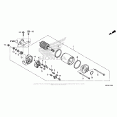 Схема вузла: Стартер електричний для Honda CBR1000 CBR1000RR Fireblade