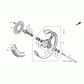 Схема узла: Передние колесо для Honda CMX250 Rebel