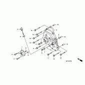 Схема вузла: Права кришка картера для Honda FJS400 Silver Wing