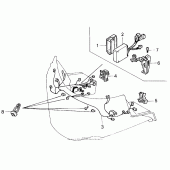 Схема узла: Fairing sub harness для Honda GL1500 Gold Wing Aspencade