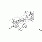 Схема узла: Передний тормозной суппорт для Honda VTR250 VTR