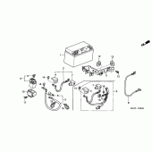 Схема вузла: Акумулятор для Honda CBF500