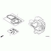 Схема вузла: Комплект прокладок В для Honda VTR1000 VTR SP-1
