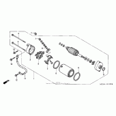Схема вузла: Стартер електричний для Honda VTX1800