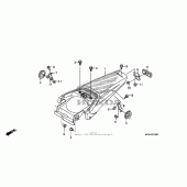 Схема вузла: Заднє крило для Honda CRF230 CRF230F