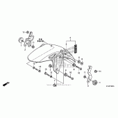 Схема вузла: Переднє крило для Honda CBR250
