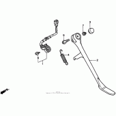 Схема вузла: Підставка для Honda VT1100 Shadow ACE